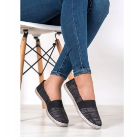 SHELOVET Zapatillas elegantes sin cordones negro 2