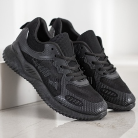 SHELOVET Zapatillas con malla negro 3