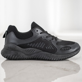 SHELOVET Zapatillas con malla negro 5