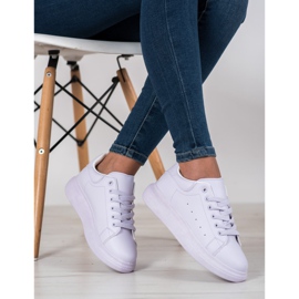 SHELOVET Zapatillas violetas en la plataforma púrpura 1