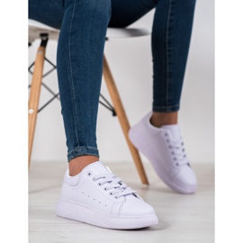 SHELOVET Zapatillas violetas en la plataforma 5
