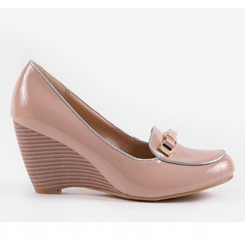 Salón cuña beige con lazo 0088-4 marrón 1