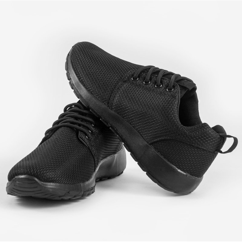 Zapatos deportivos negros para hombre MN15-B2 2 Zapatos deportivos negros para hombre MN15-B2 2