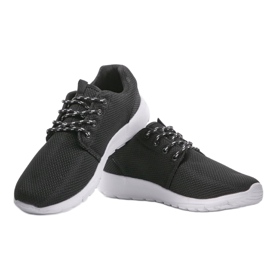Zapatos deportivos negros para hombre MN15-1 1 Zapatos deportivos negros para hombre MN15-1 1