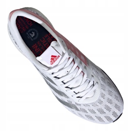 Zapatillas de running adidas Adizero Boston 9 M FX8499 blanco rojo gris 3