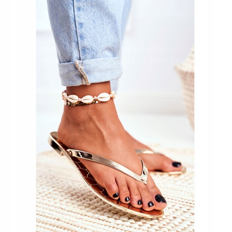 Chanclas Lu Boo Metallic Dorado Eltoro Ii gat. 2