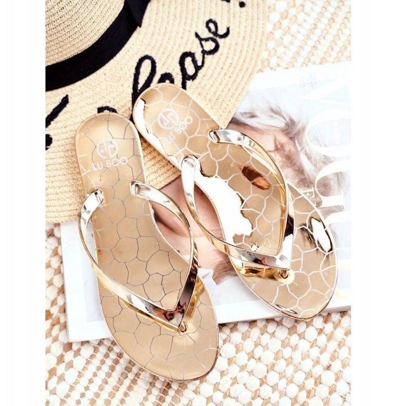 Chanclas Lu Boo Metallic Dorado Eltoro Ii gat. 1