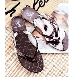Chanclas Metálicas Lu Boo Peltre Eltoro Ii gat. negro gris 1