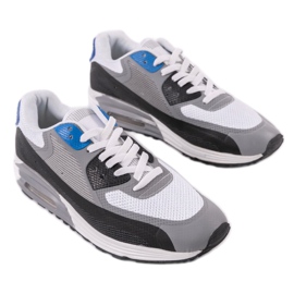 Zapatillas deportivas de hombre gris 1503 azul 2