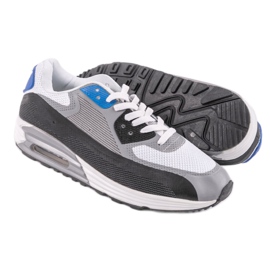 Zapatillas deportivas de hombre gris 1503 azul 4