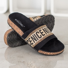 Evento Bonitas zapatillas de cristales negro 2