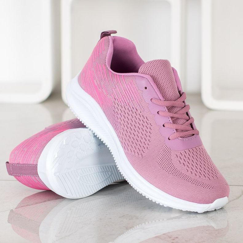 SHELOVET Zapatos deportivos ligeros rosado 1