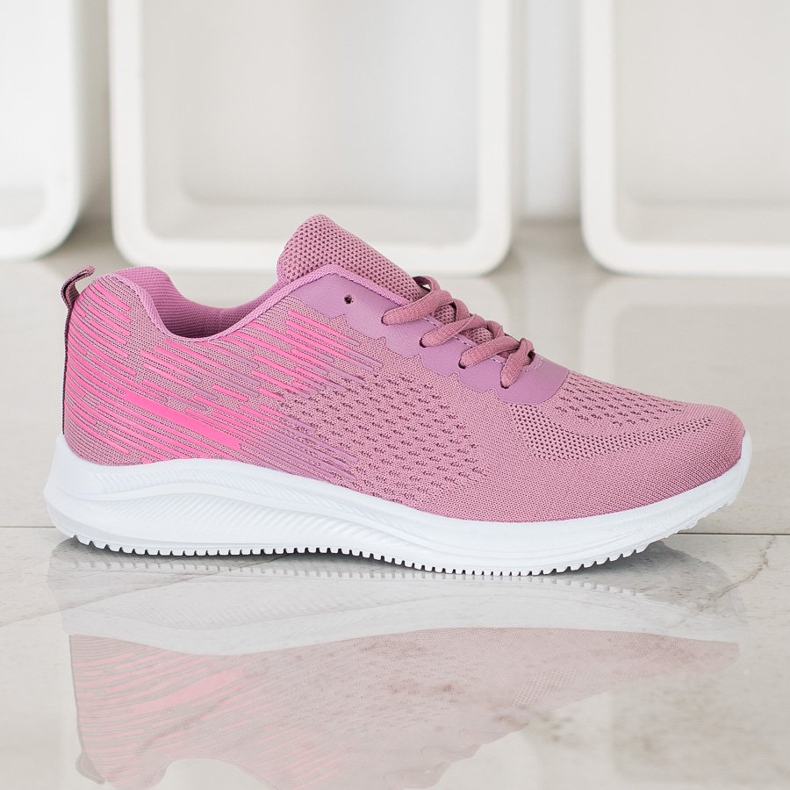 SHELOVET Zapatos deportivos ligeros rosado 2