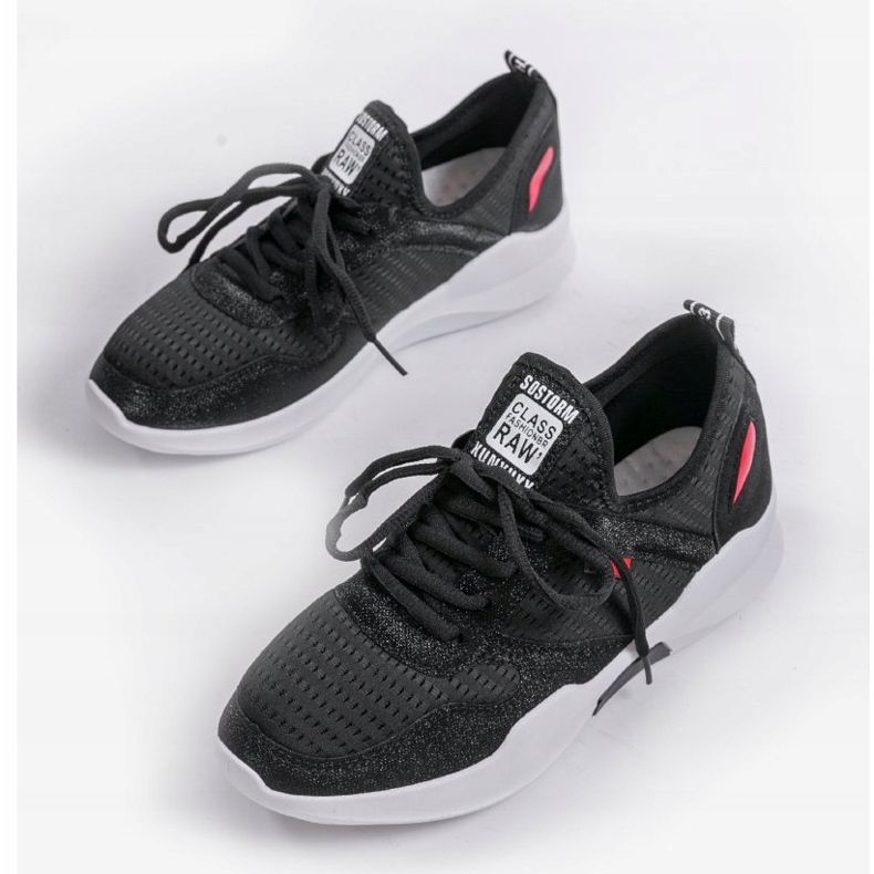 Zapatillas deportivas de mujer negras SH801-D negro 2 Zapatillas deportivas de mujer negras SH801-D negro 2