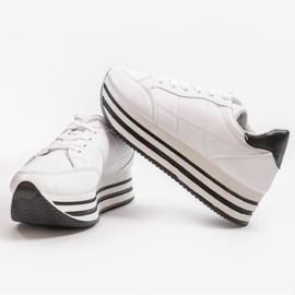 Zapatos deportivos blancos de mujer de moda 230-3 1 Zapatos deportivos blancos de mujer de moda 230-3 1