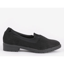 Zapatos negros sin cordones con elástico 240-1 1