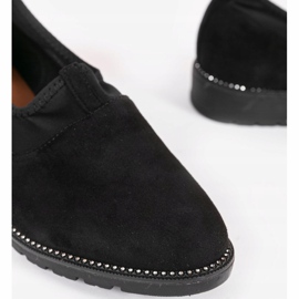 Zapatos negros sin cordones con elástico 240-1 2