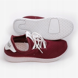 Calzado deportivo granate H935-7 rojo 3