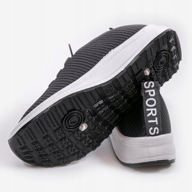 Zapatillas deportivas sin cordones LR005-3 grises 2 Zapatillas deportivas sin cordones LR005-3 grises 2