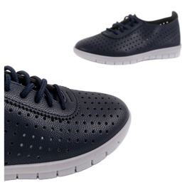 Zapatillas caladas azul marino JH701-4 3