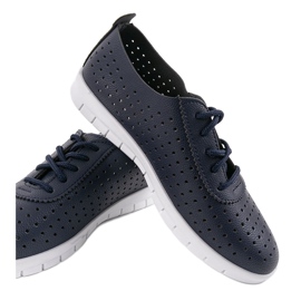 Zapatillas caladas azul marino JH701-4 2