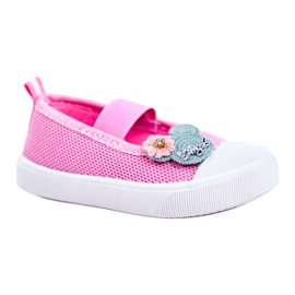 Le Scarpe Zapatillas de niños con velcro rosa Estienne rosado 3