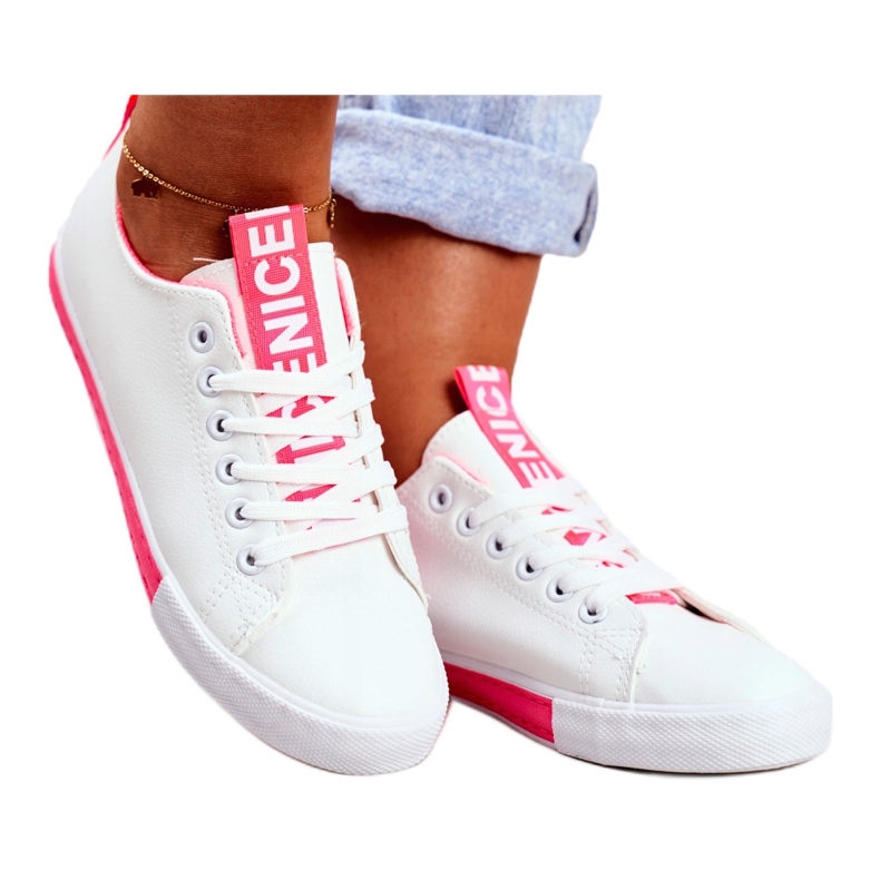 SEA Zapatillas clásicas para mujer Fuchsia Ville blanco rosado 3