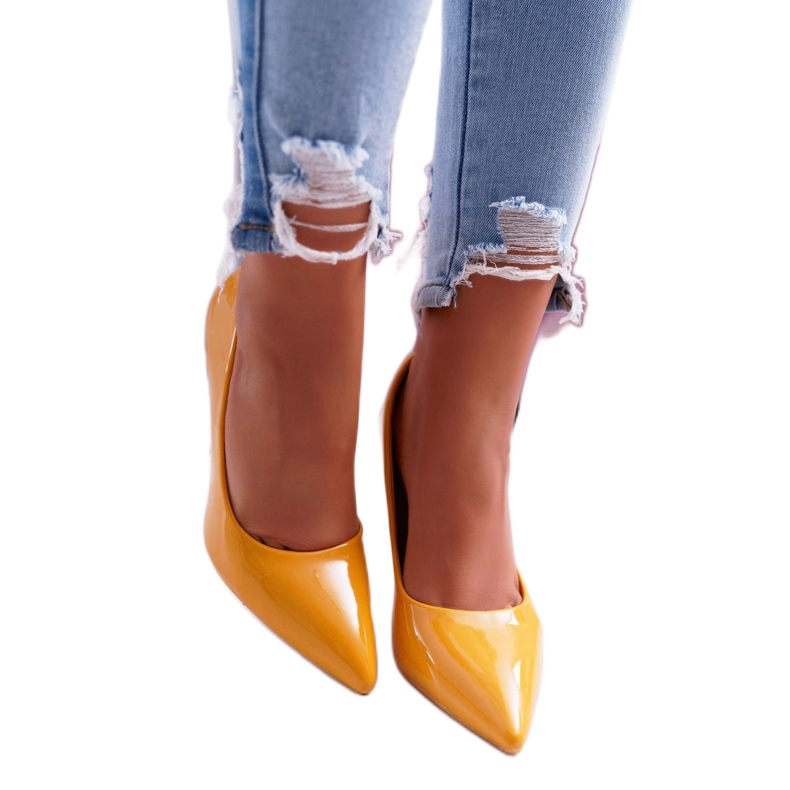 SEA Zapatos de tacón de mujer Yanna amarillos 1