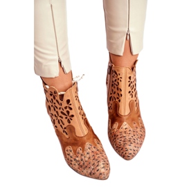 Botas De Mujer Con Tacón Alto Maciejka Primavera Rojo 04369-29 beige multicolor 2