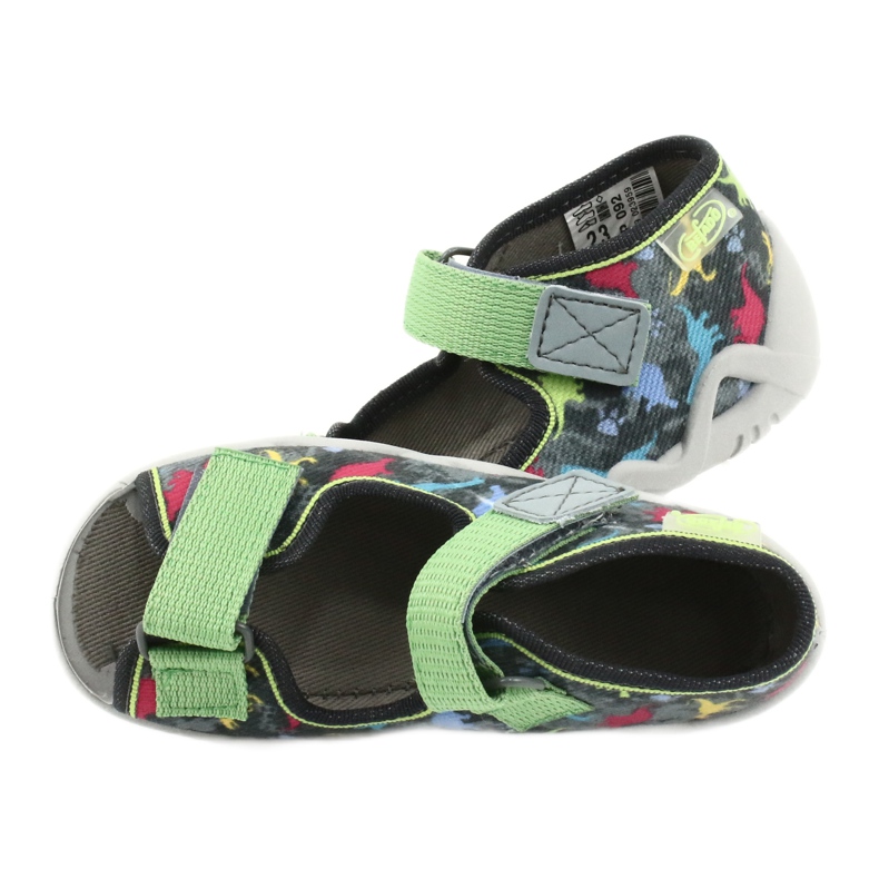 Calzado infantil befado 250P092 gris multicolor verde 5