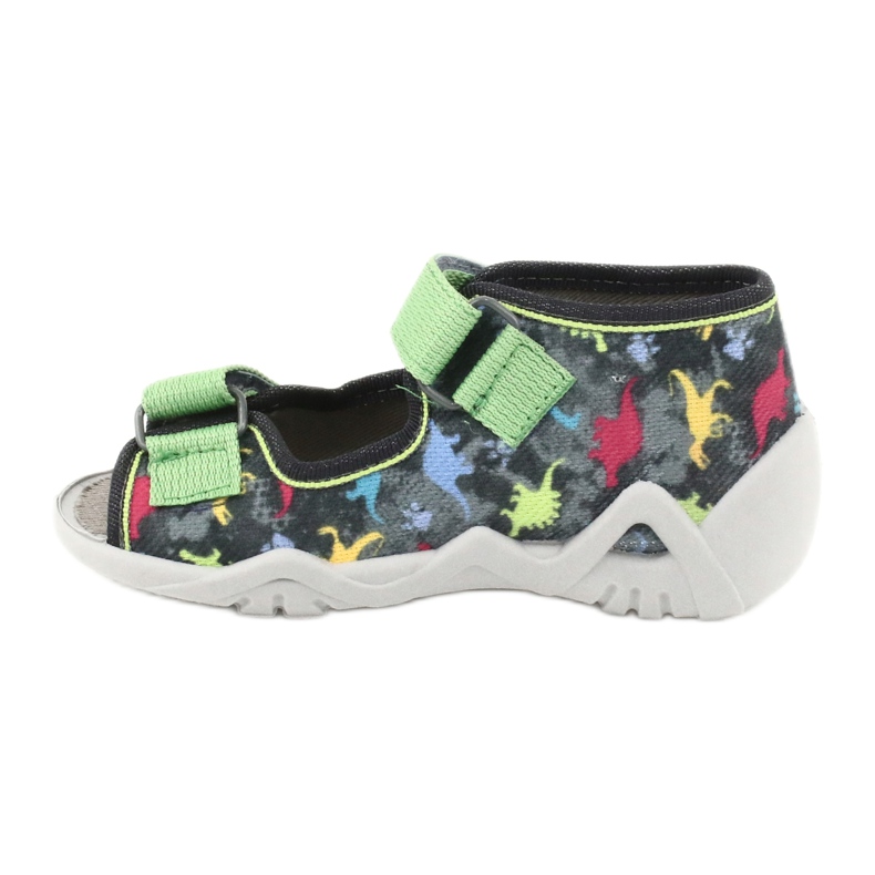 Calzado infantil befado 250P092 gris multicolor verde 1