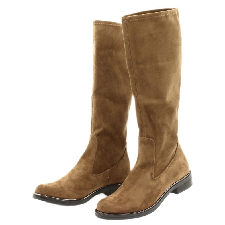 Botas elásticas coñac Caprice 25512 para mujer marrón 2