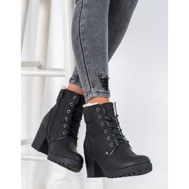 J. Star Botas casuales con lazos negro 4
