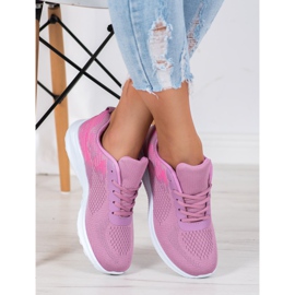 SHELOVET Zapatos deportivos ligeros rosado 3