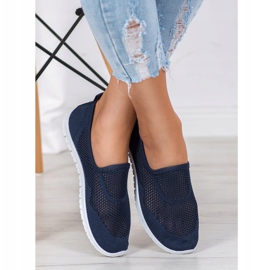 Bona Slipons calados azul 1 Bona Slipons calados azul 1