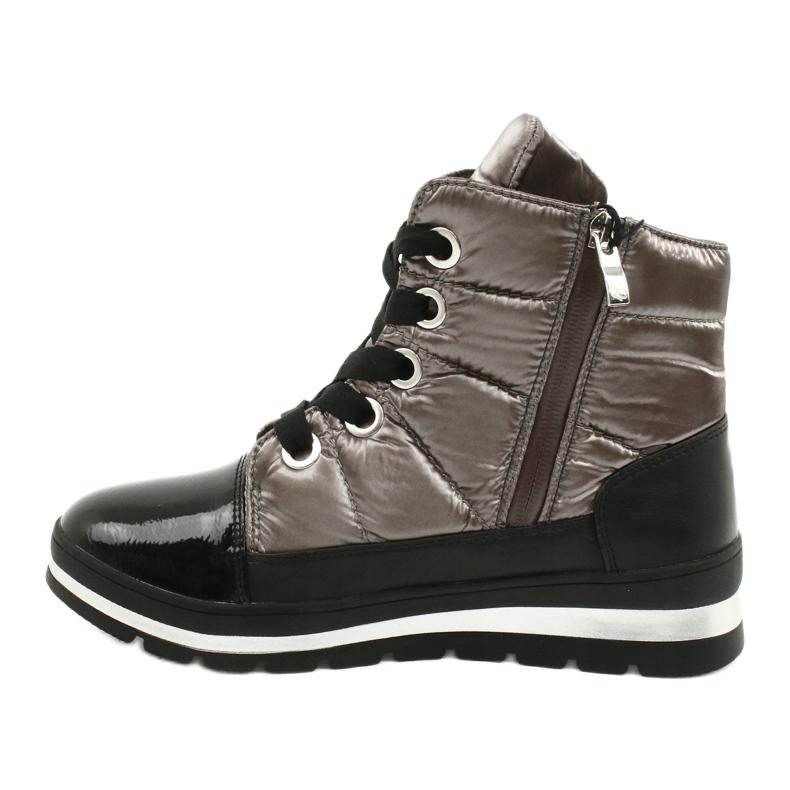 Botas de nieve marrones, membrana Caprice 26212 marrón negro 1