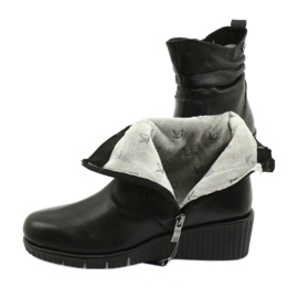 Caprice Botas con cuña Walking On Air negro 4