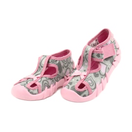 Zapatos befado niño 190P084 gris rosado 3