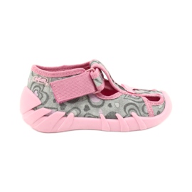Zapatos befado niño 190P084 gris rosado 1