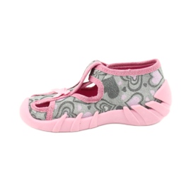 Zapatos befado niño 190P084 gris rosado 2