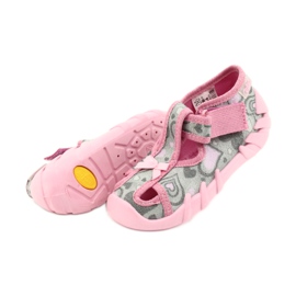 Zapatos befado niño 190P084 gris rosado 5