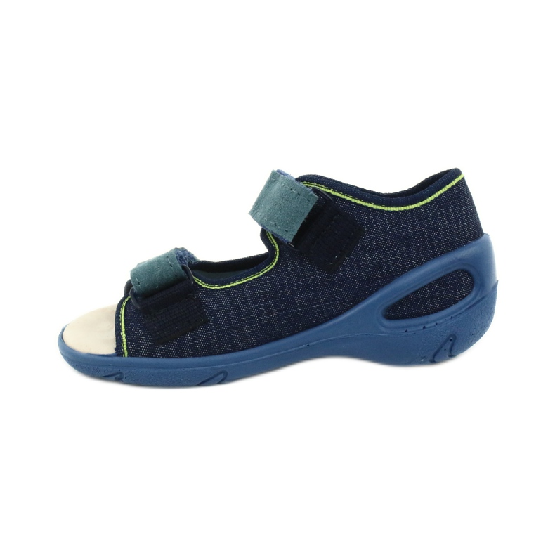 Calzado infantil befado pu 065P142 azul marino verde 2