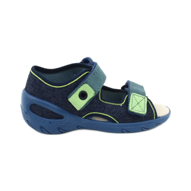 Calzado infantil befado pu 065P142 azul marino verde 1