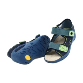 Calzado infantil befado pu 065P142 azul marino verde 4