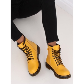 Botas botas miel con cordones NC1019 Amarillo 6