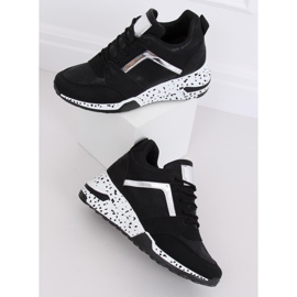 Zapatilla deportiva negra negra C131 Negro 2