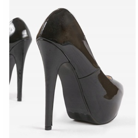 Tacones altos negros lacados 0041-1 3