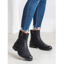 J. Star Botas altas con cuero ecológico negro 3