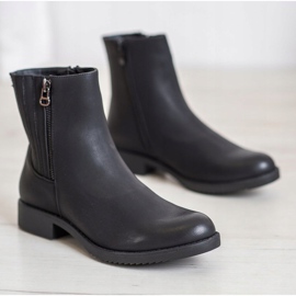 J. Star Botas altas con cuero ecológico negro 6