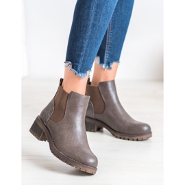 J. Star Botas sin cordones en un poste marrón 4